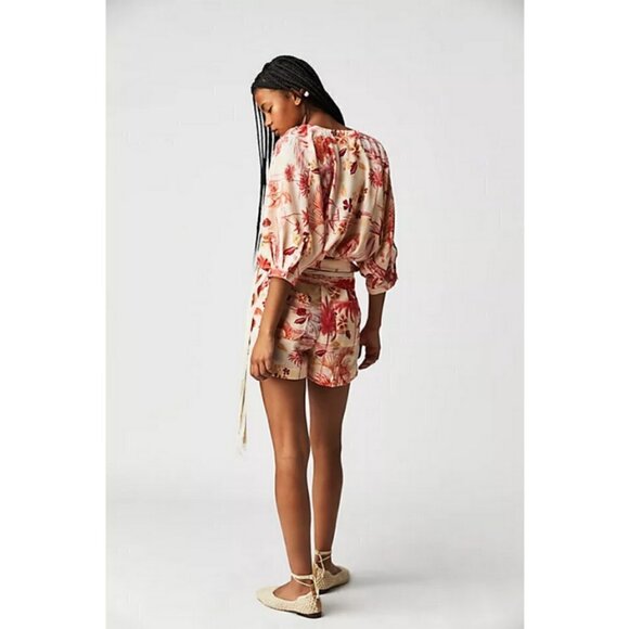 💕AGUA BENDITA💕 Linnea Romper - Shaka Tropical Print Medium M NWT - Picture 5 of 16